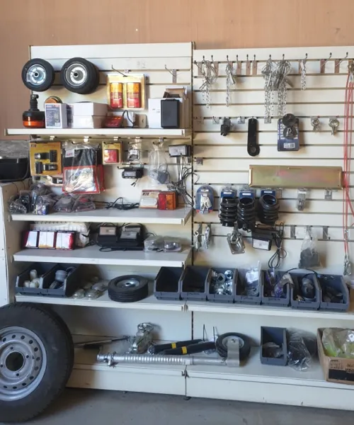 Trailer parts display